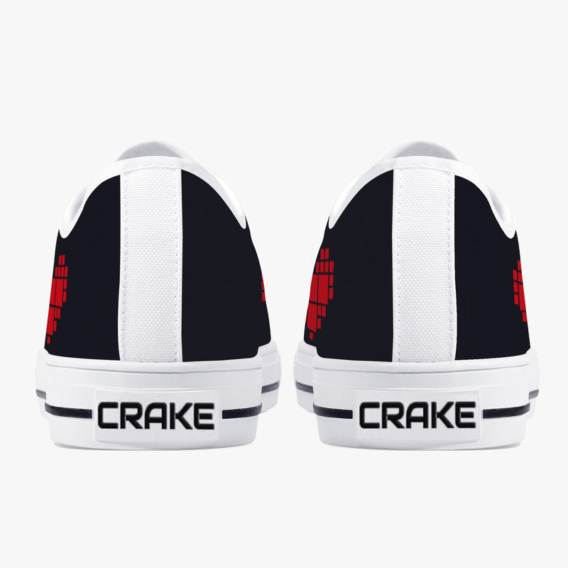 Crake Low Top Love laced custom prints canvas shoes at RM MYR289