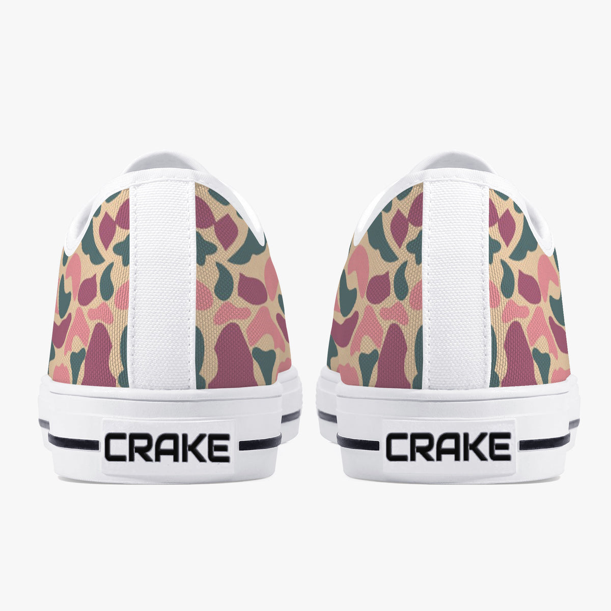 Crake Low Top Yoshi laced custom prints canvas shoes