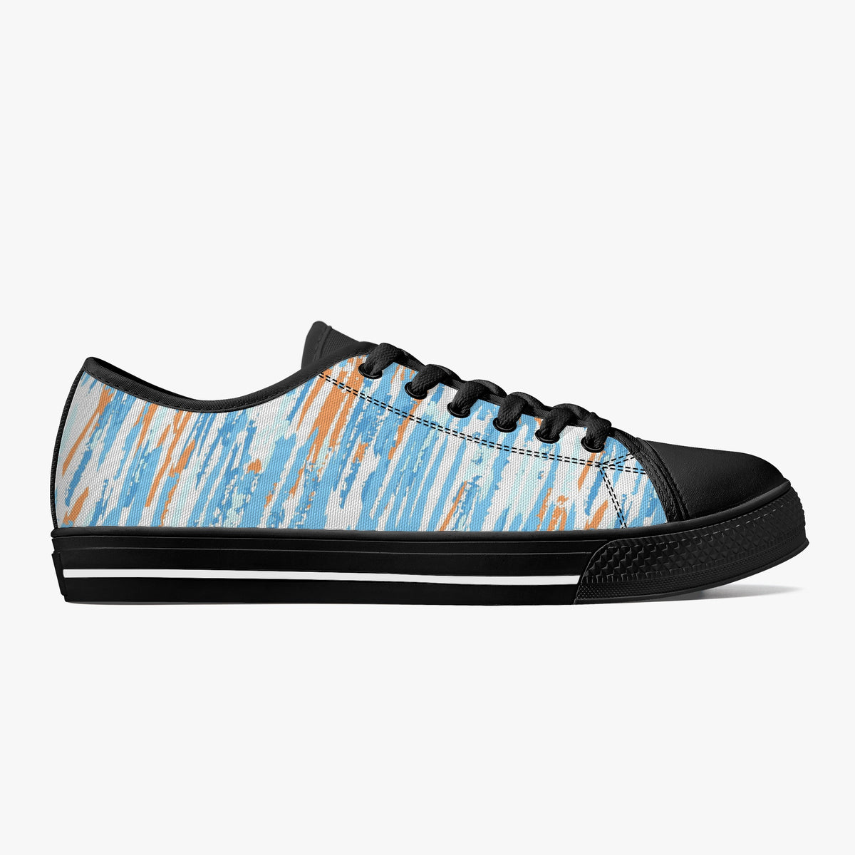 Crake Low Top Victory laced custom prints canvas shoes