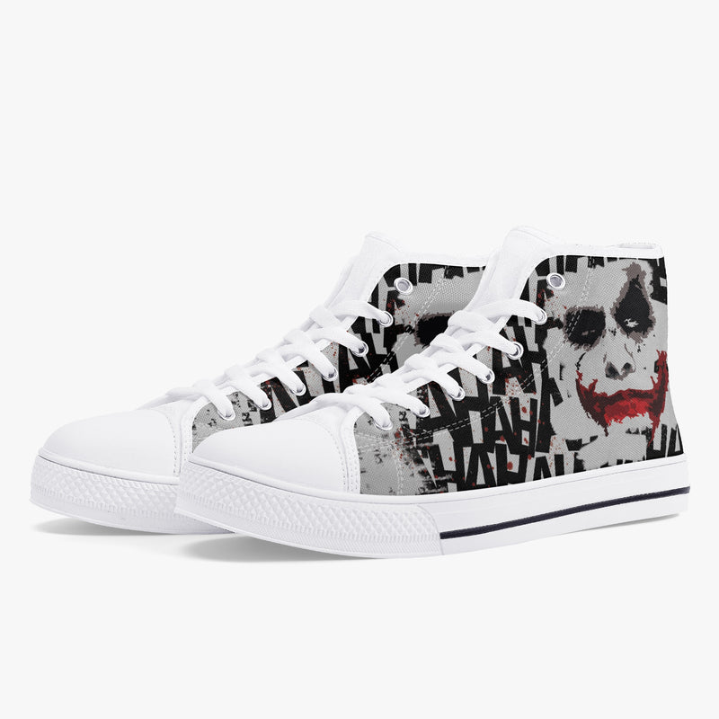 Crake High Top The Clown laced custom prints canvas shoes at RM MYR289