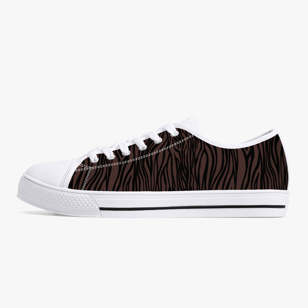 Crake Low Top Springbok laced custom prints canvas shoes
