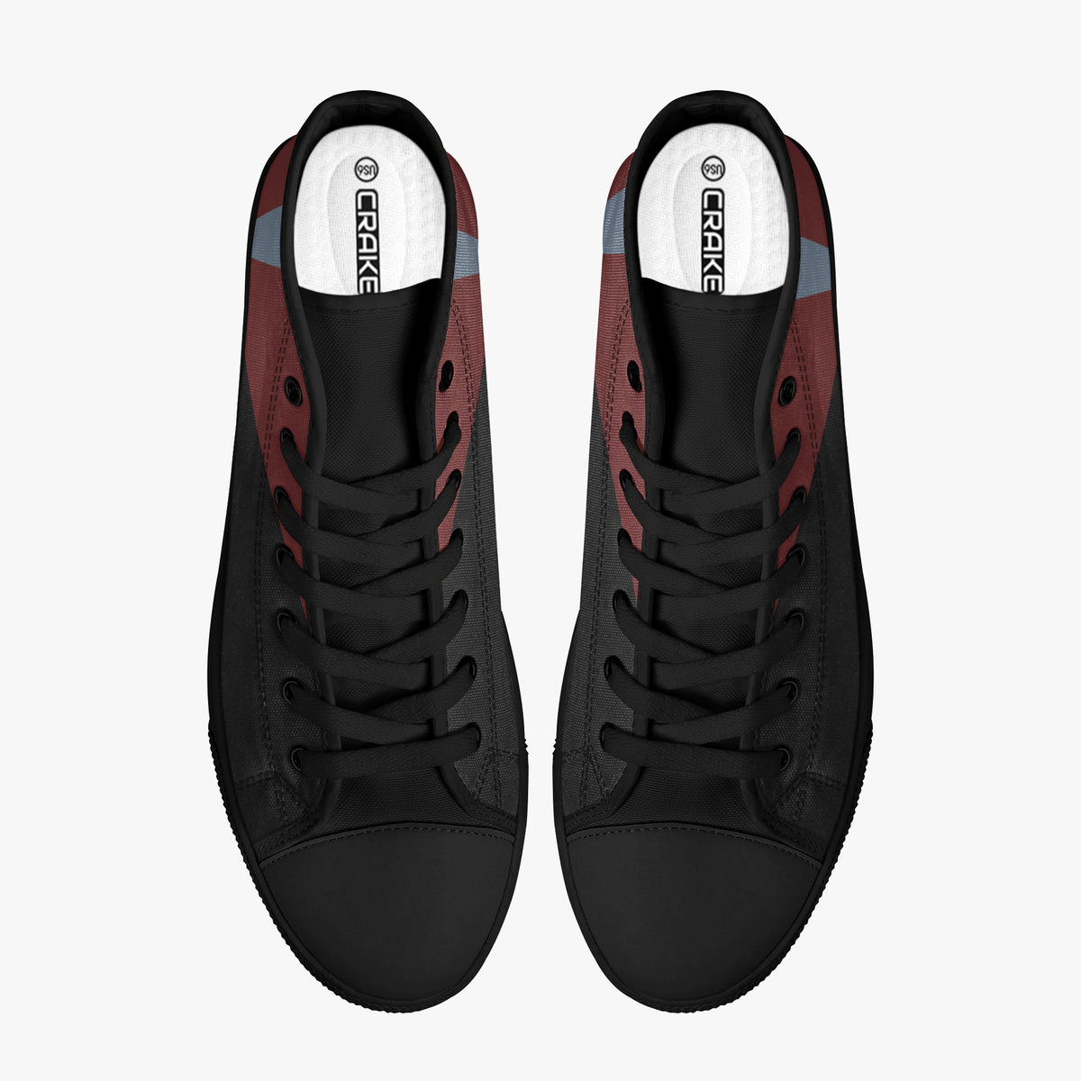 Crake High Top The Locker 2 laced custom prints canvas shoes
