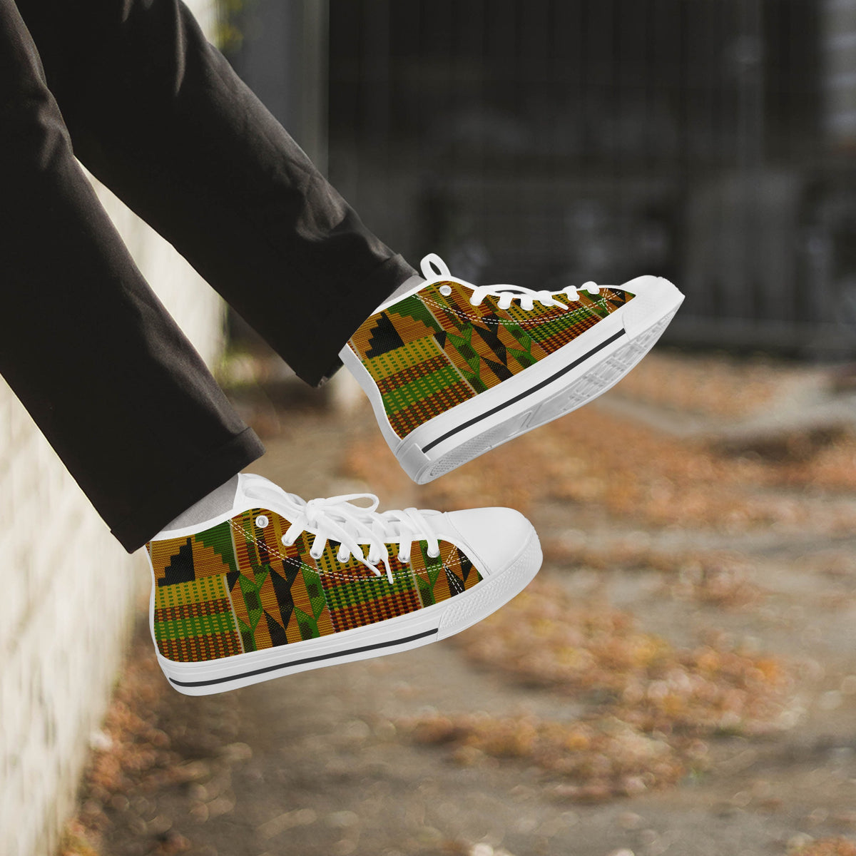Crake High Top Tatami laced custom prints canvas shoes
