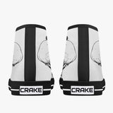 Crake High Top Skulls on headphone laced custom prints canvas shoes at RM MYR289