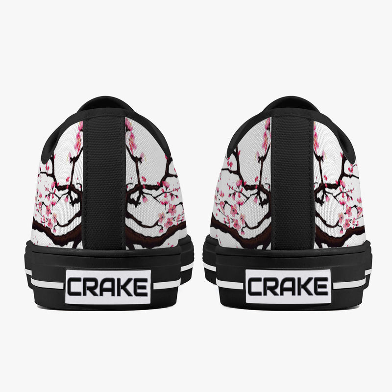 Crake Low Top Sakuras laced custom prints canvas shoes at RM MYR289