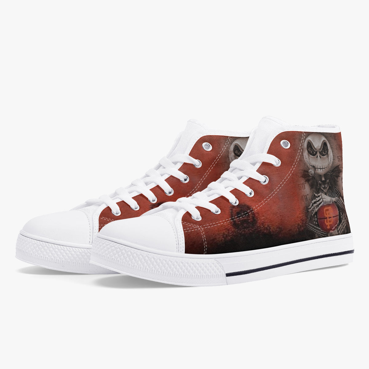Crake High Top GL2442 laced custom prints canvas shoes