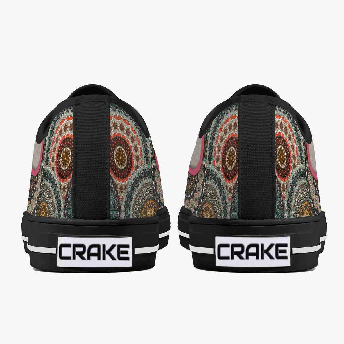Crake Low Top Maple Leaf laced custom prints canvas shoes