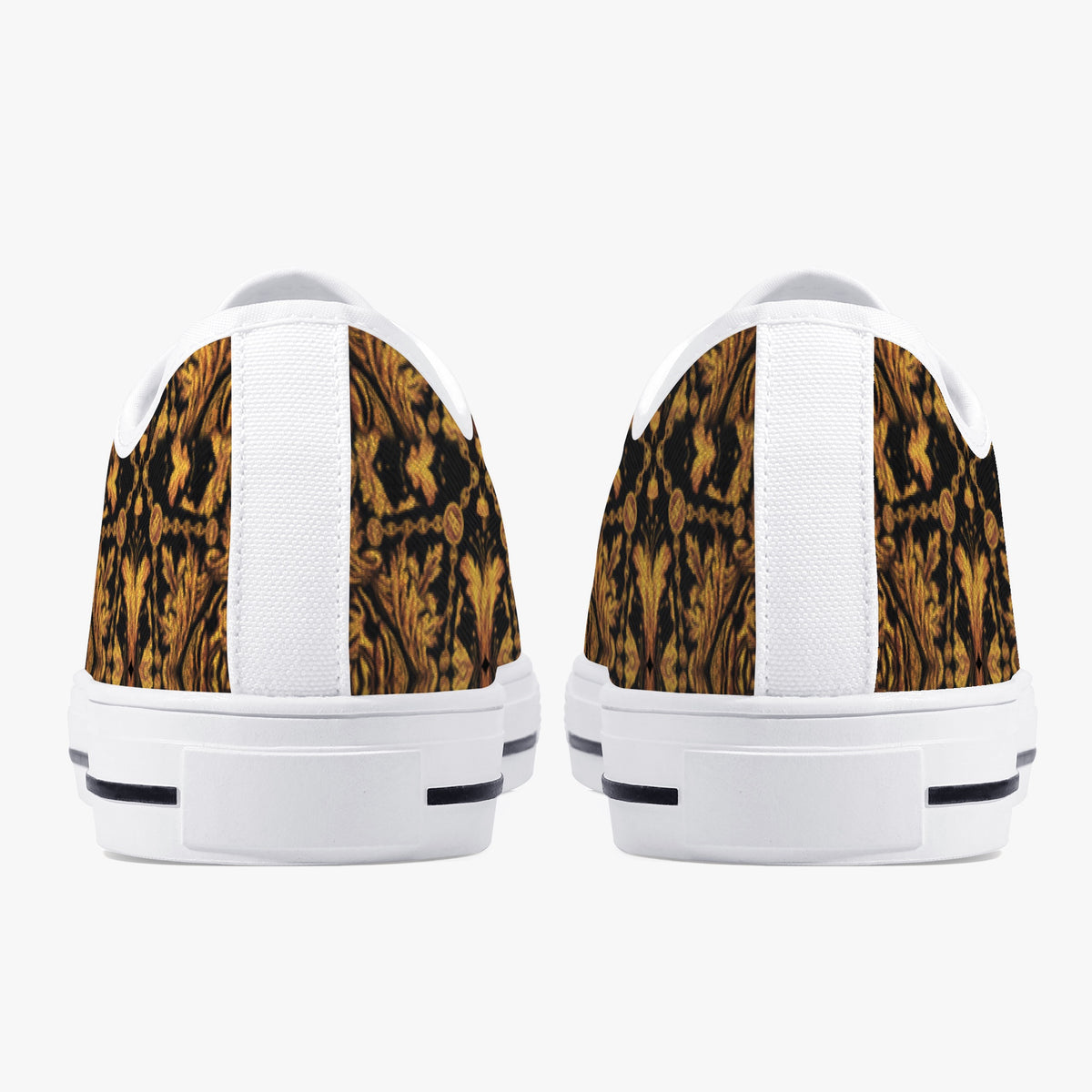Crake Low Top Masked Man laced custom prints canvas shoes