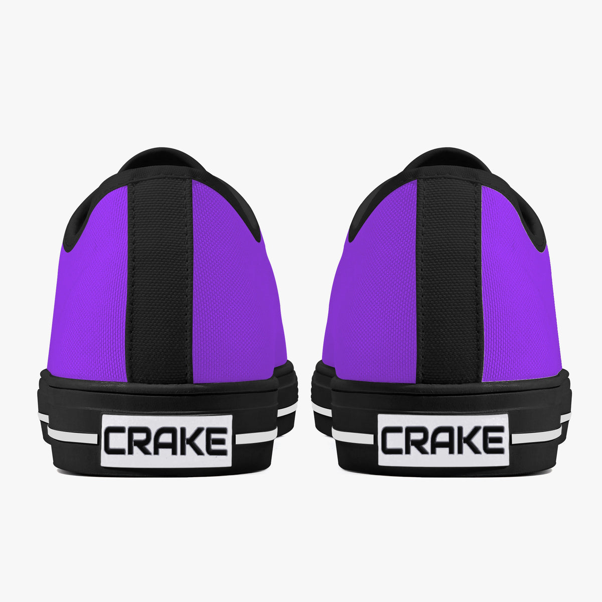 Crake Low Top Purple laced low top plain color canvas shoes