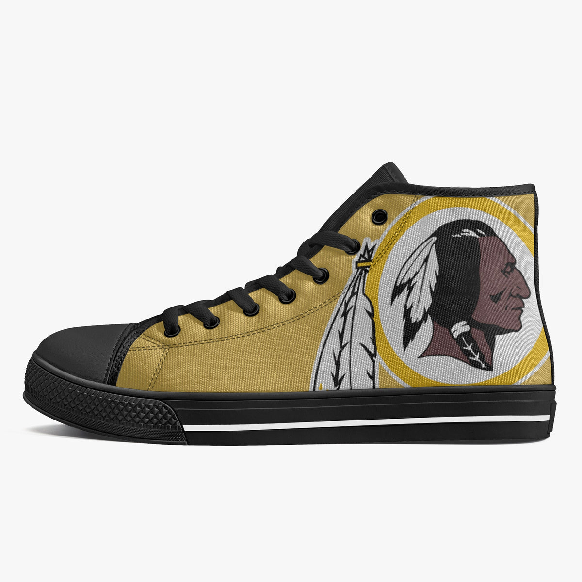 Crake High Top Apache laced custom prints canvas shoes
