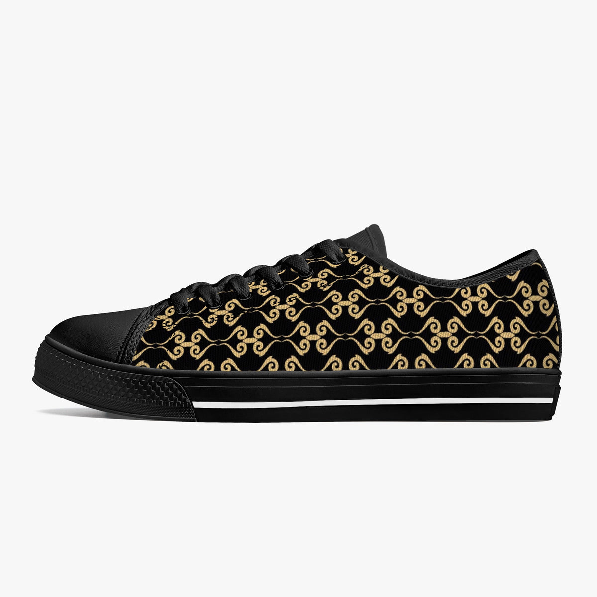 Crake Low Top Lux Toy laced custom prints canvas shoes
