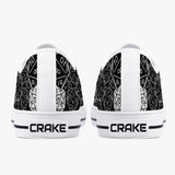 Crake Low Top Numbers laced custom prints canvas shoes at RM MYR289