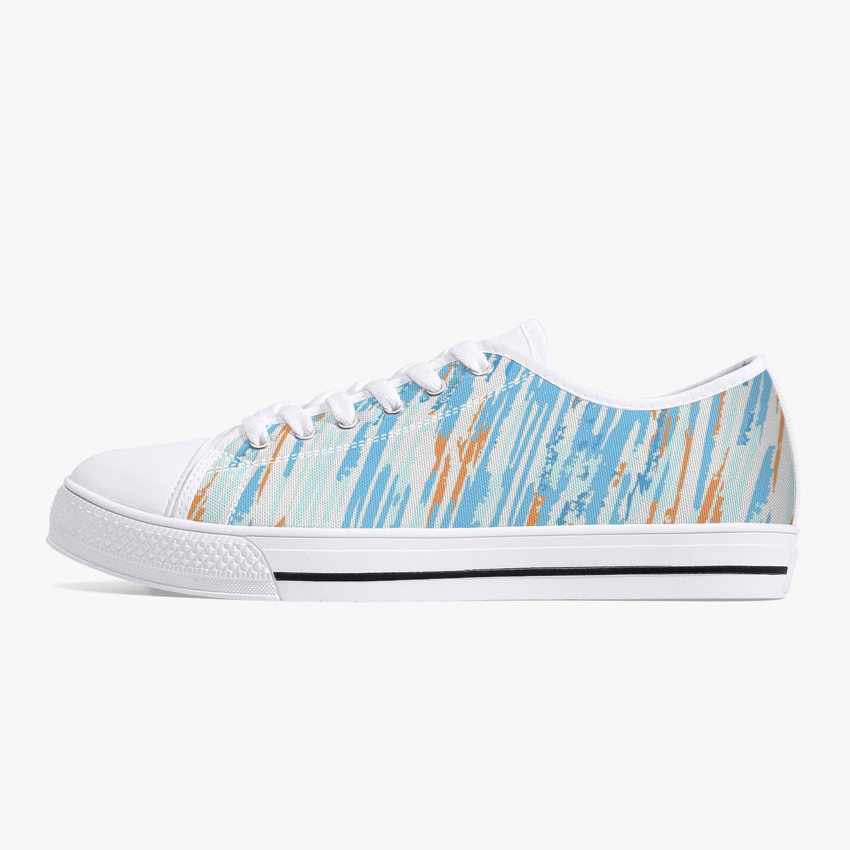Crake Low Top Victory laced custom prints canvas shoes