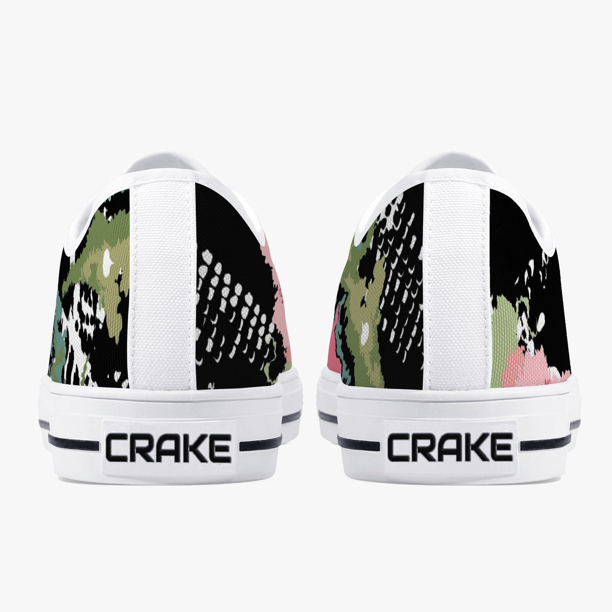 Crake Low Top Pontus laced custom prints canvas shoes
