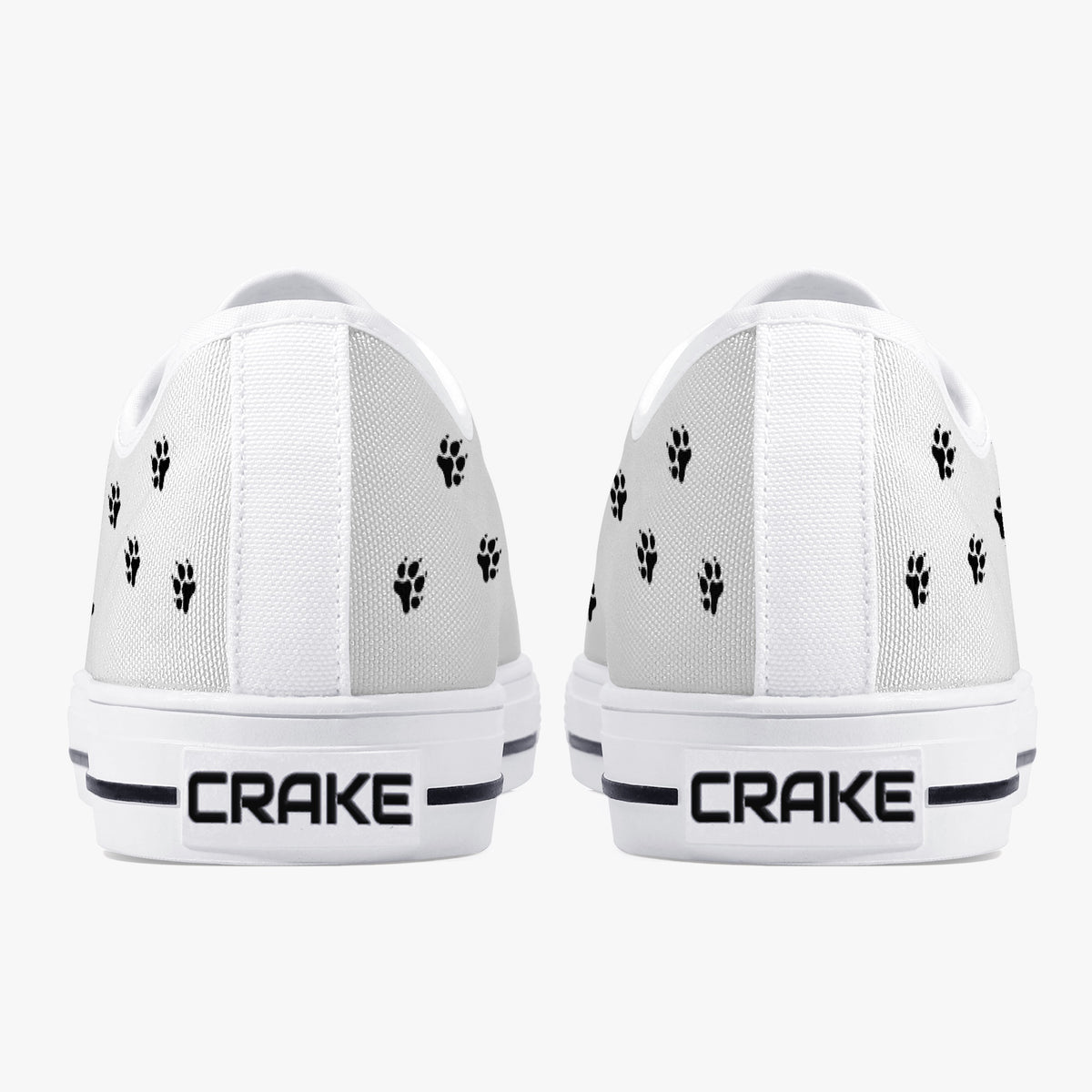 Crake Low Top Im Lost laced custom prints canvas shoes