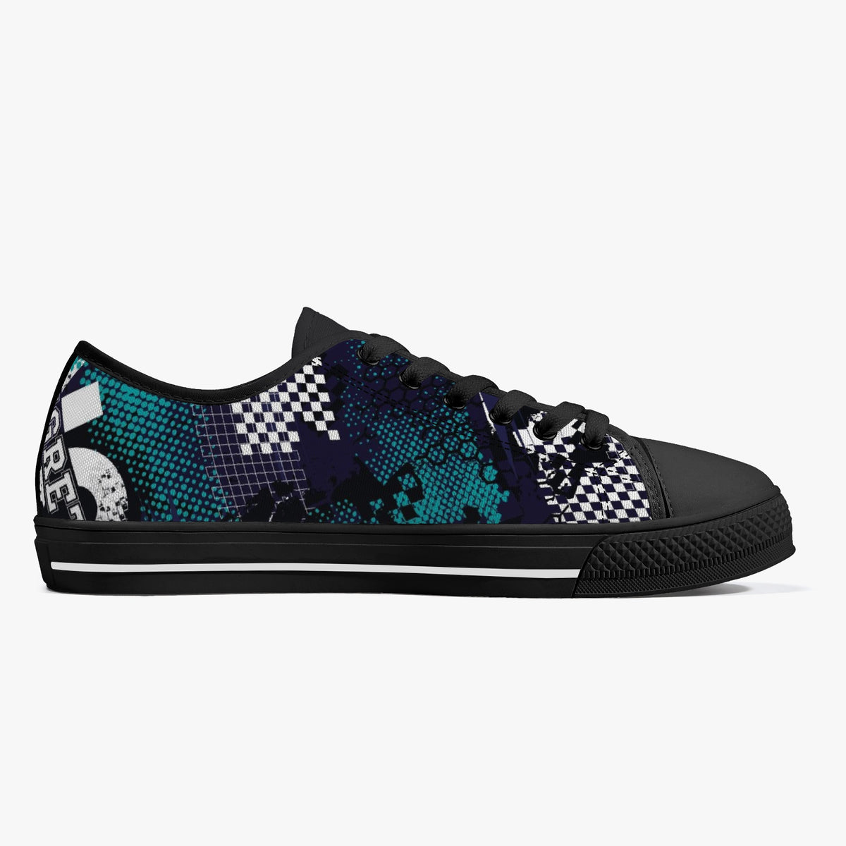 Crake Low Top Sasa laced custom prints canvas shoes