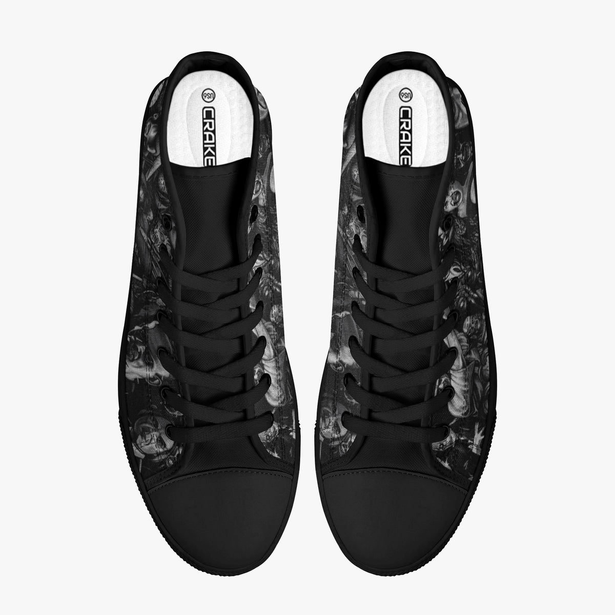 Crake High Top Ultimatum laced custom prints canvas shoes