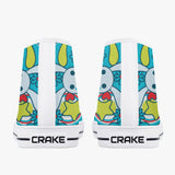 Crake High Top The Rabbits laced custom prints canvas shoes at RM MYR289