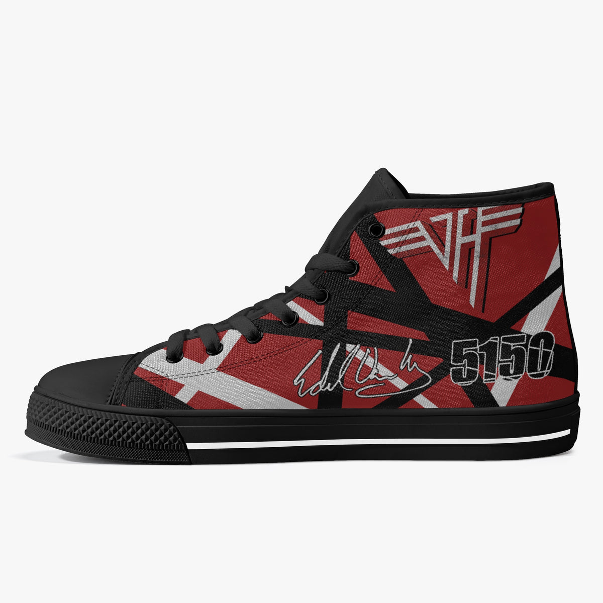 Crake High Top The 5150 laced custom prints canvas shoes