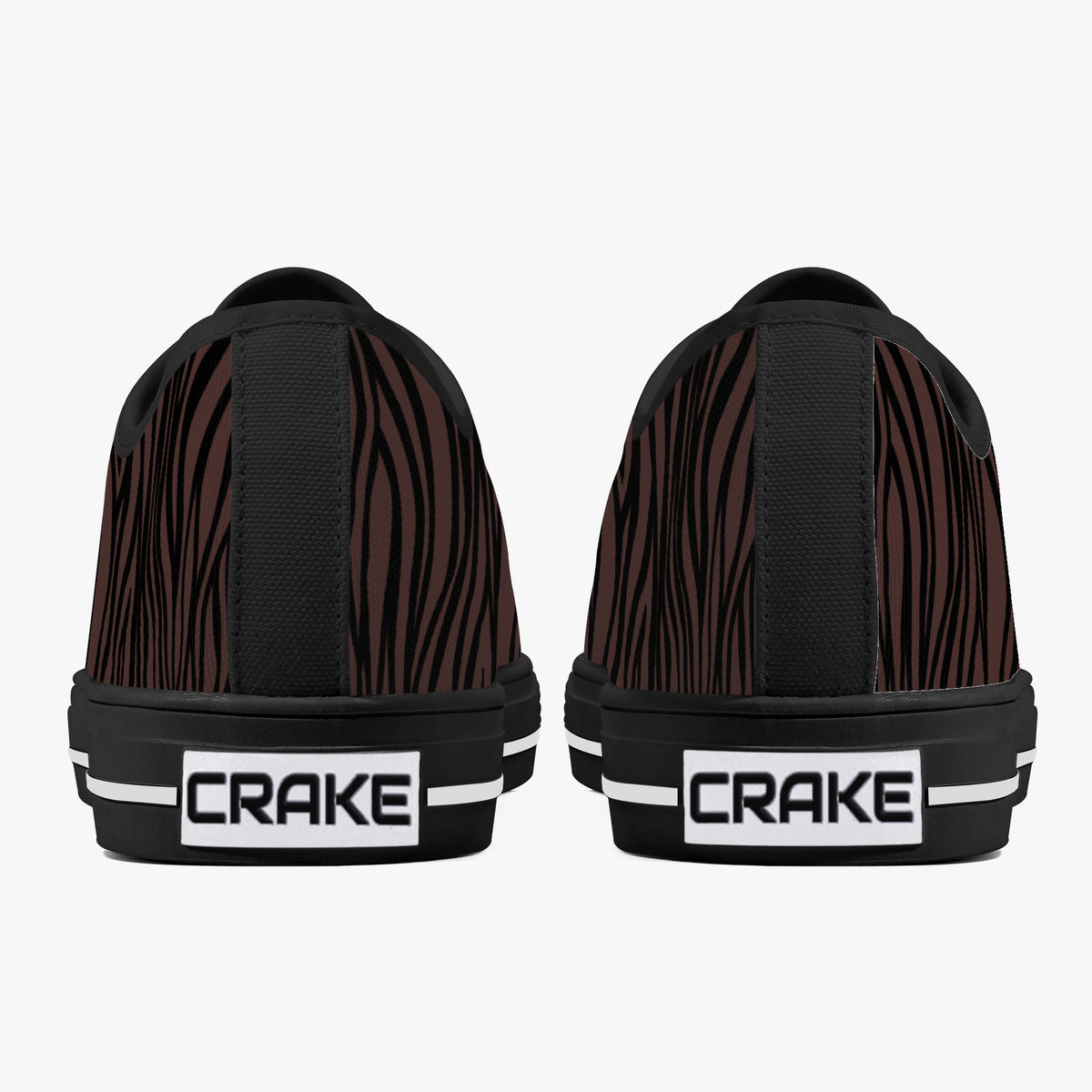 Crake Low Top Springbok laced custom prints canvas shoes