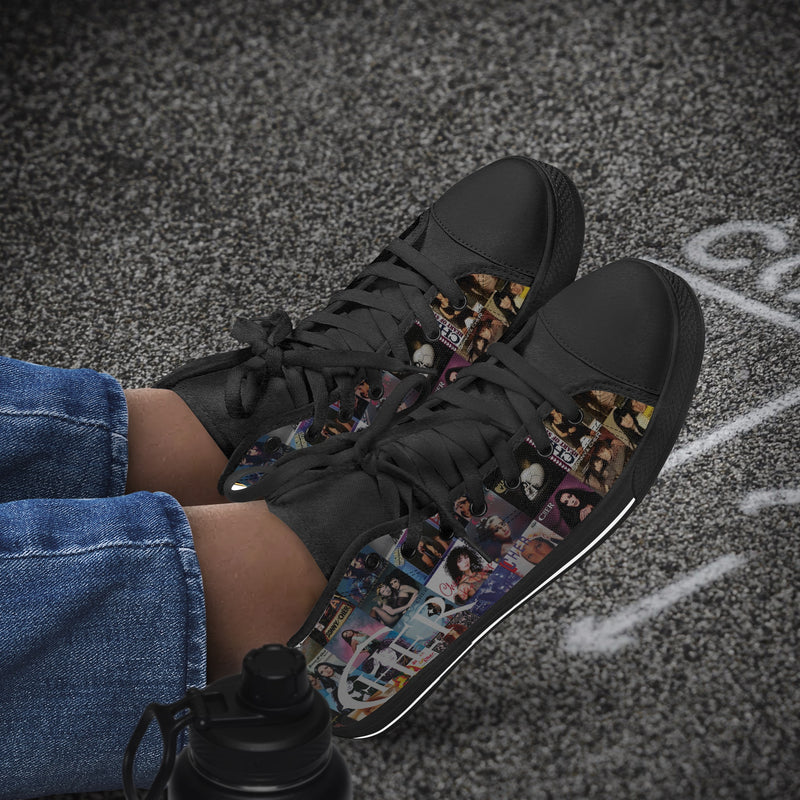 Crake High Top Cher laced custom prints canvas shoes at RM MYR289
