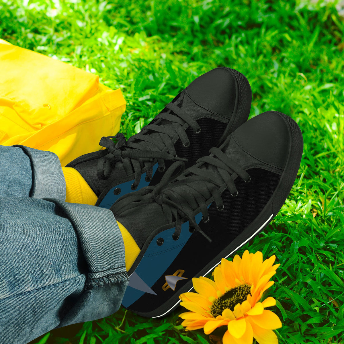 Crake High Top The Locker laced custom prints canvas shoes