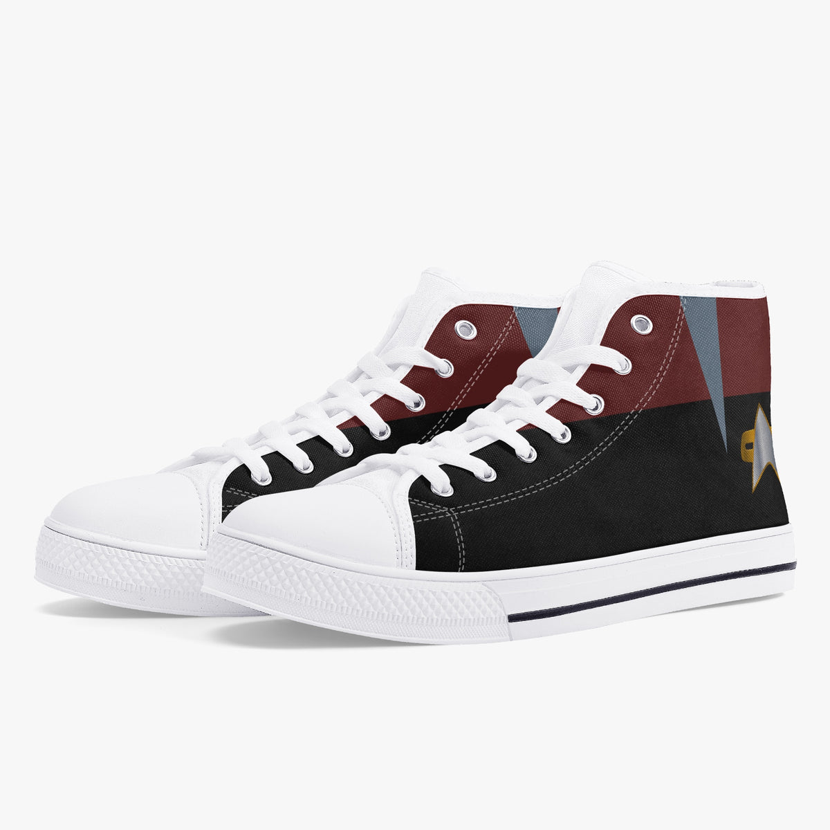 Crake High Top The Locker 2 laced custom prints canvas shoes