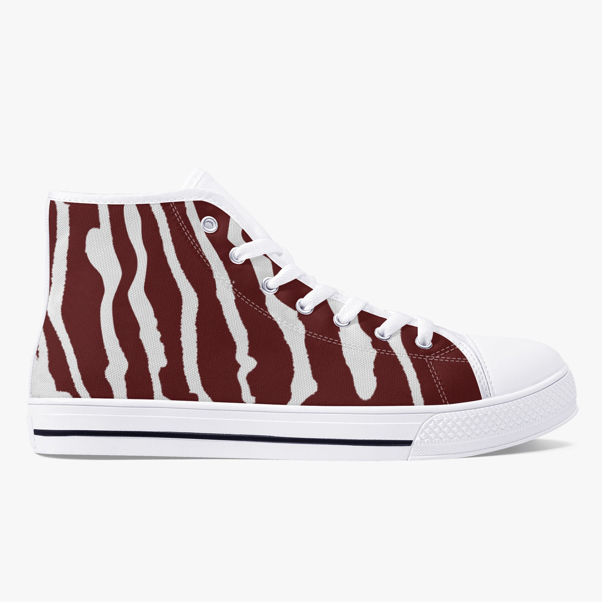 Crake High Top Monster laced custom prints canvas shoes