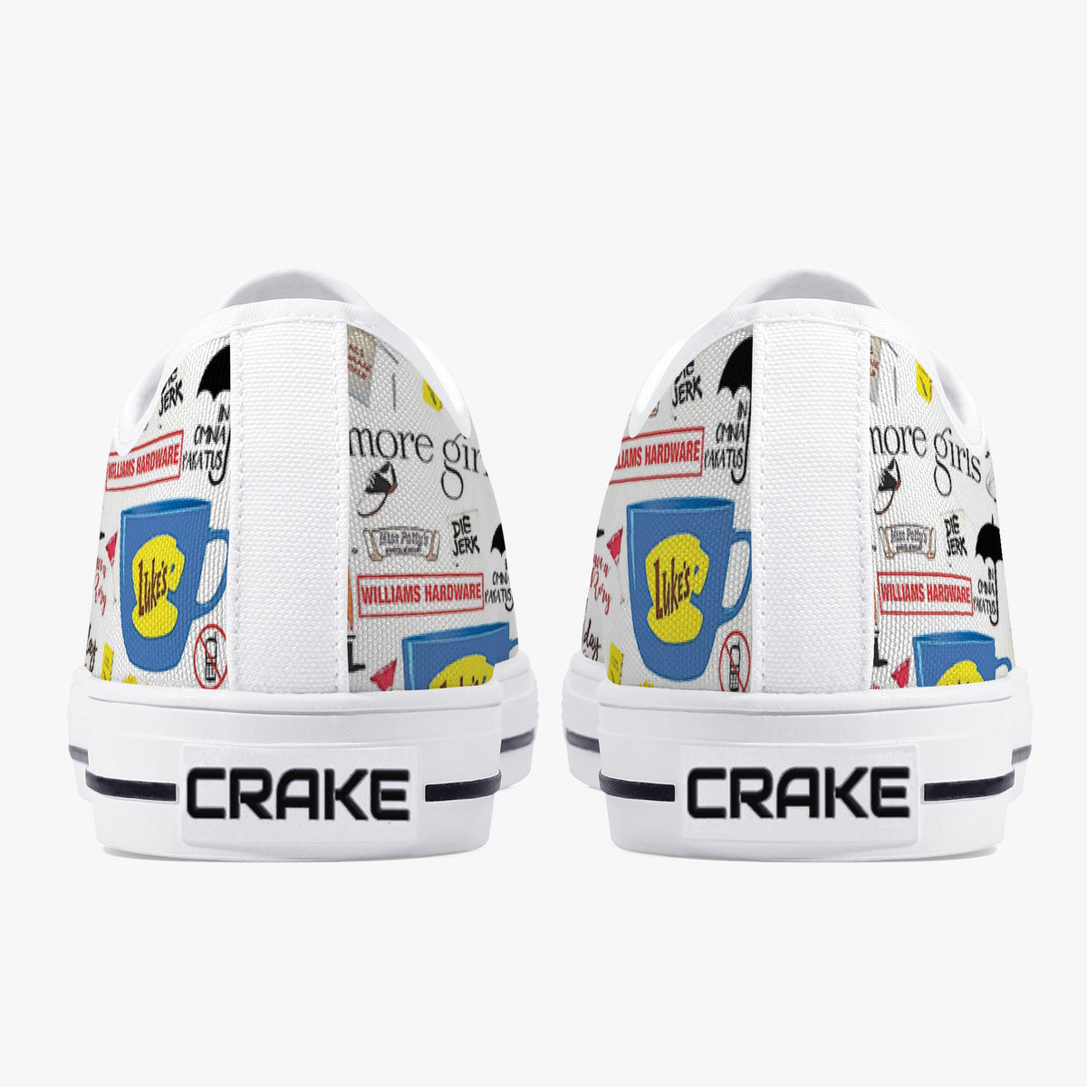 Crake Low Top William Hardware laced custom prints canvas shoes