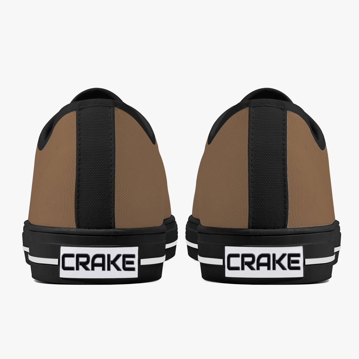 Crake Low Top Cocoa laced low top plain color canvas shoes