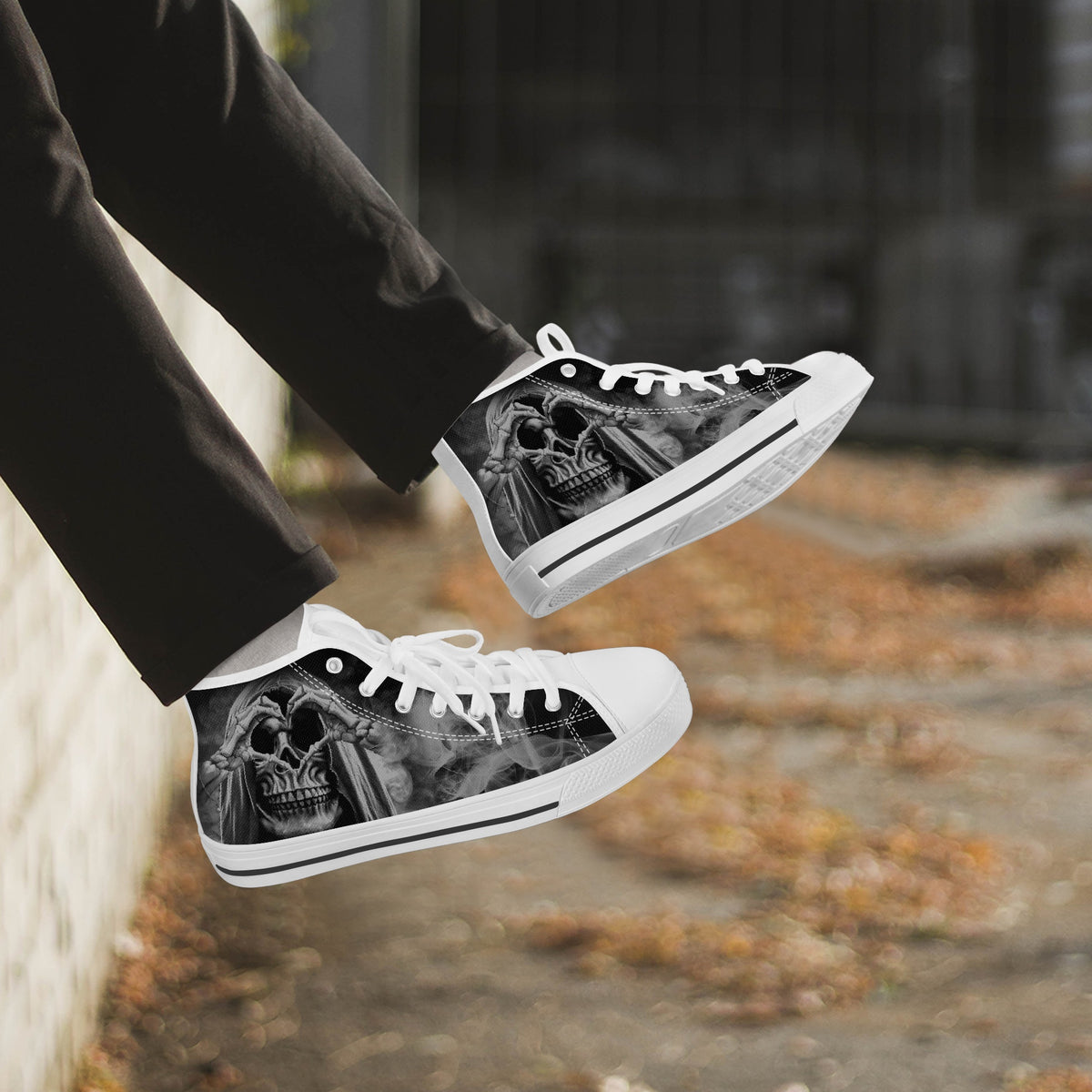 Crake High Top Dark Lord laced custom prints canvas shoes