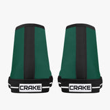 Crake High Top Dark Green laced high top plain color canvas shoes at RM MYR289