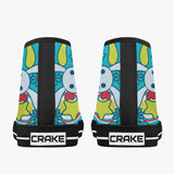 Crake High Top The Rabbits laced custom prints canvas shoes at RM MYR289