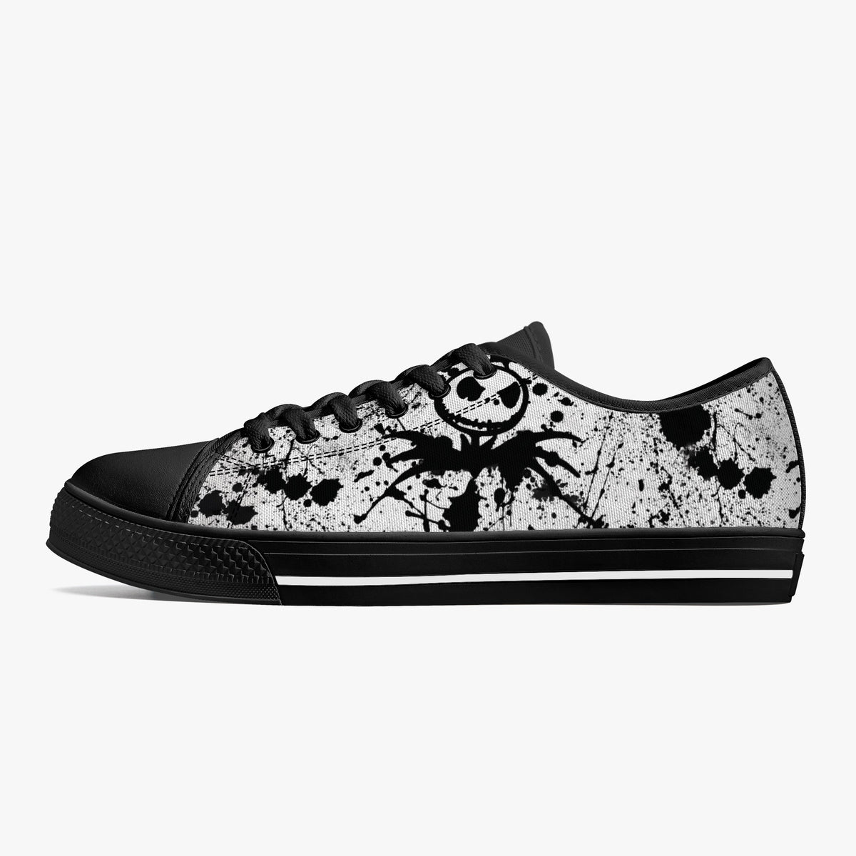 Crake Low Top Scarecrow laced custom prints canvas shoes