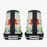 Crake High Top Little Dinosaurs 2 laced custom prints canvas shoes at RM MYR289