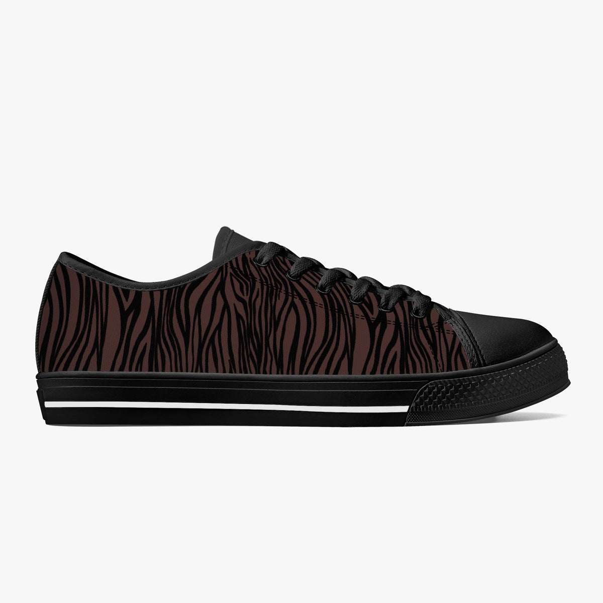Crake Low Top Springbok laced custom prints canvas shoes