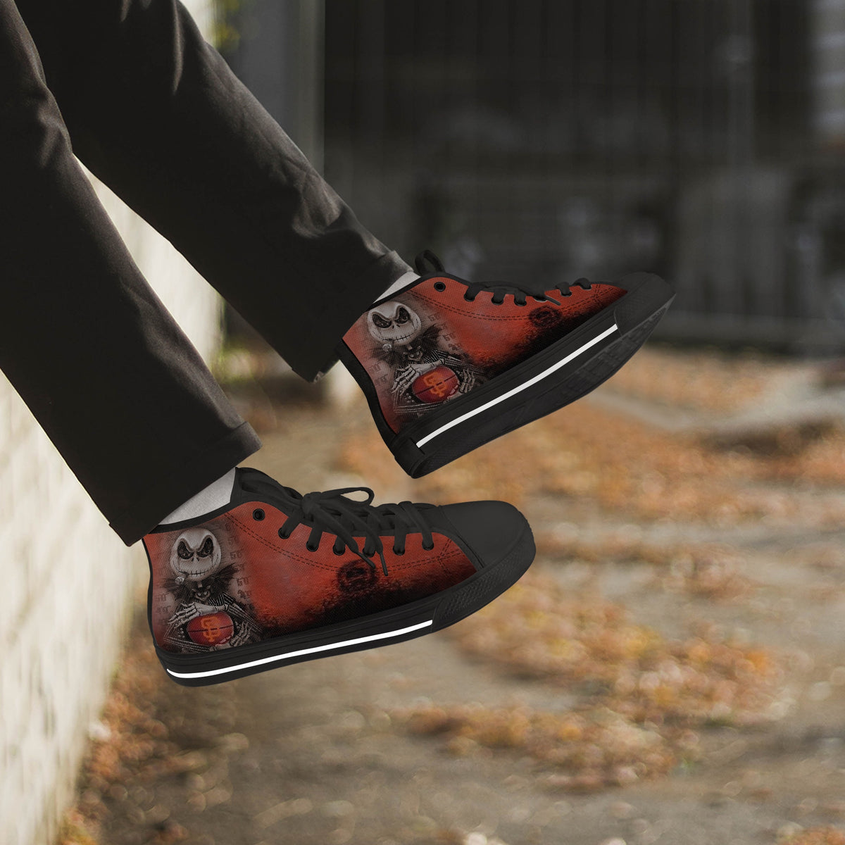 Crake High Top GL2442 laced custom prints canvas shoes