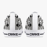 Crake Low Top Grey Panda laced custom prints canvas shoes at RM MYR289
