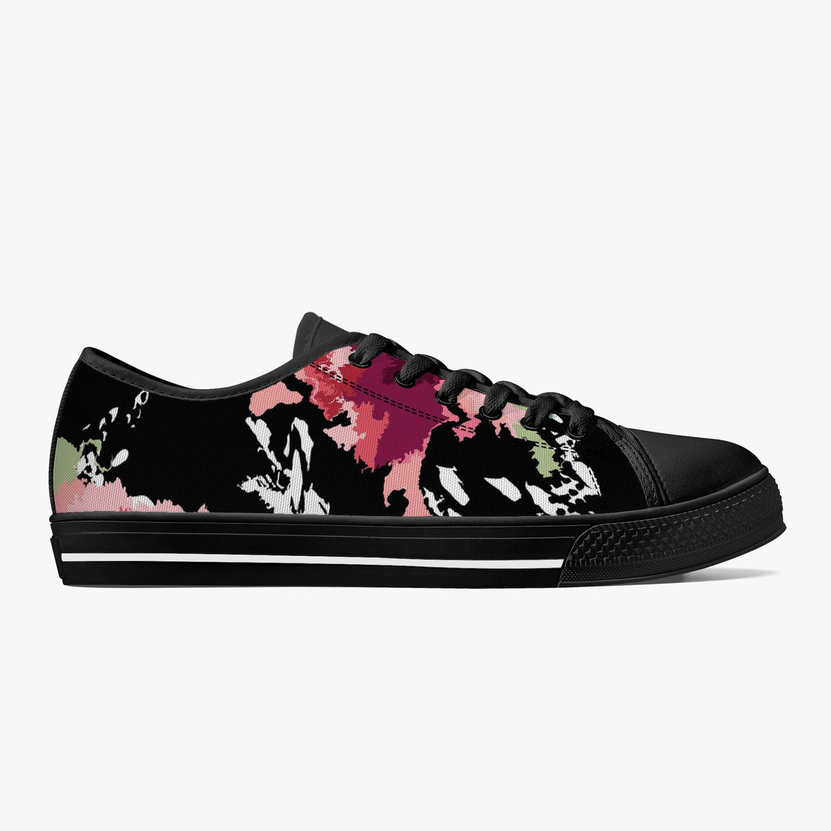 Crake Low Top Pontus laced custom prints canvas shoes