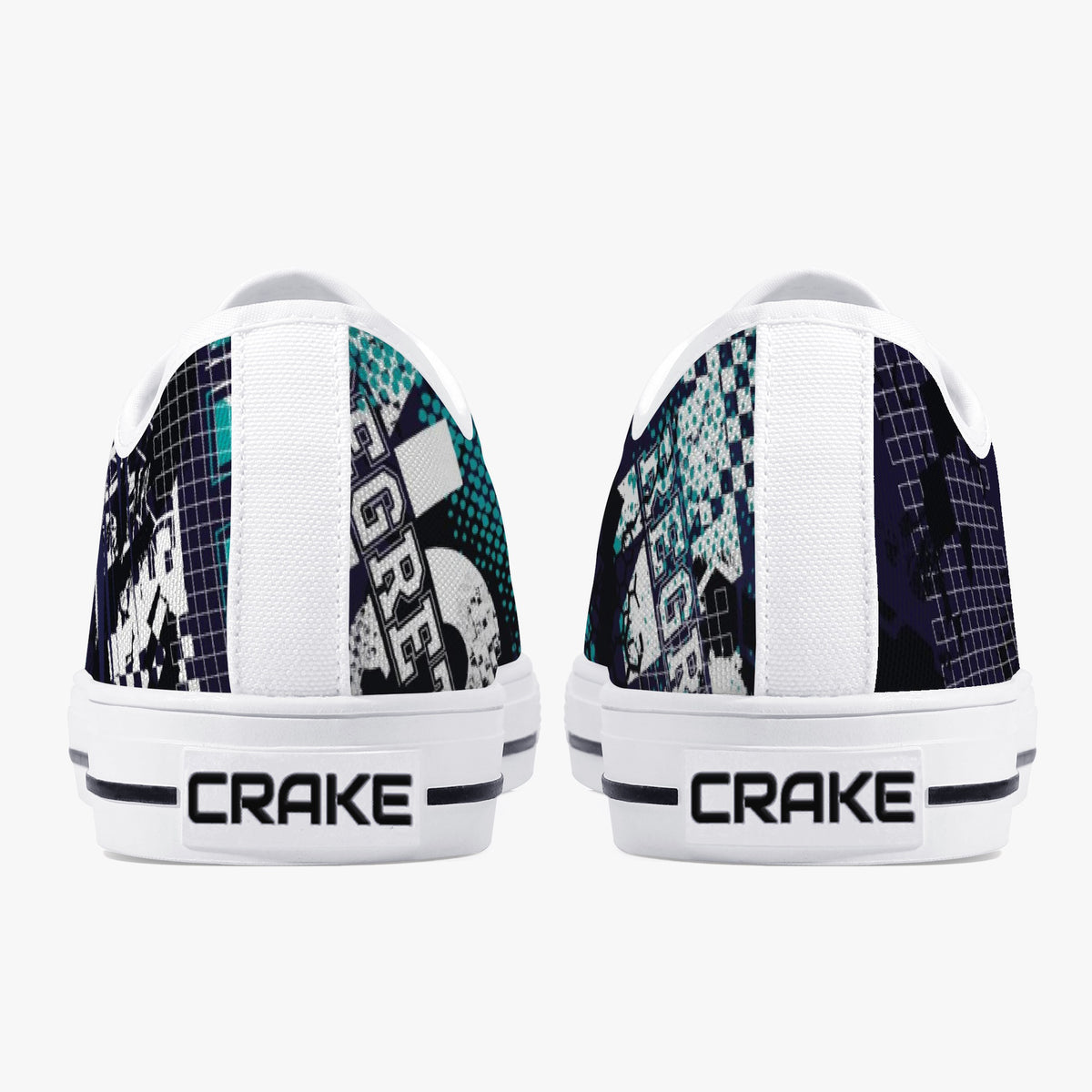 Crake Low Top Sasa laced custom prints canvas shoes