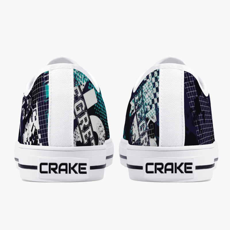 Crake Low Top Sasa laced custom prints canvas shoes at RM MYR289