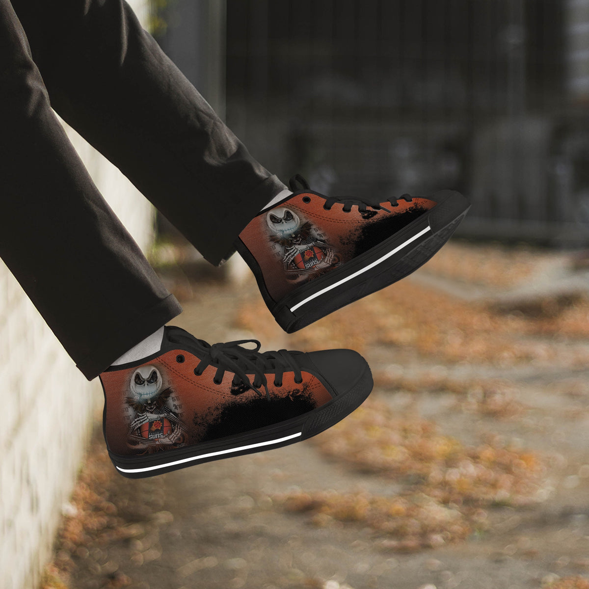 Crake High Top Suns laced custom prints canvas shoes