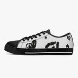 Crake Low Top Star and Love Graffiti laced custom prints canvas shoes at RM MYR289