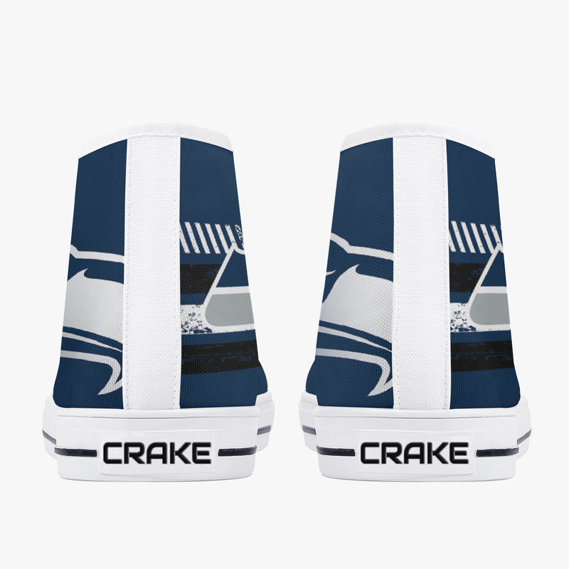 Crake High Top Bald Eagle laced custom prints canvas shoes at RM MYR289