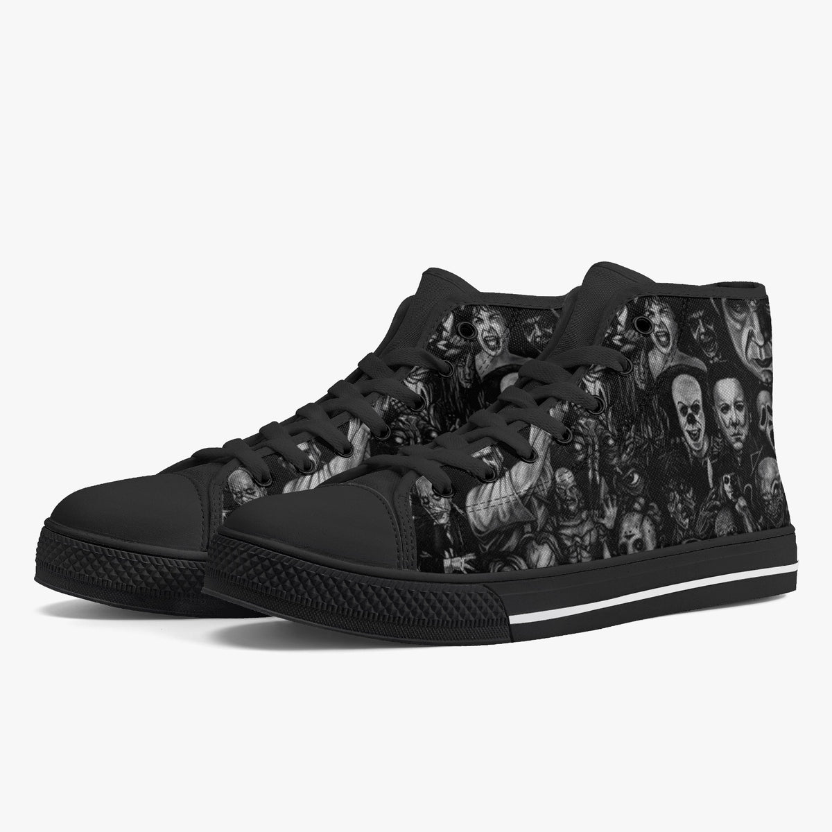 Crake High Top Ultimatum laced custom prints canvas shoes