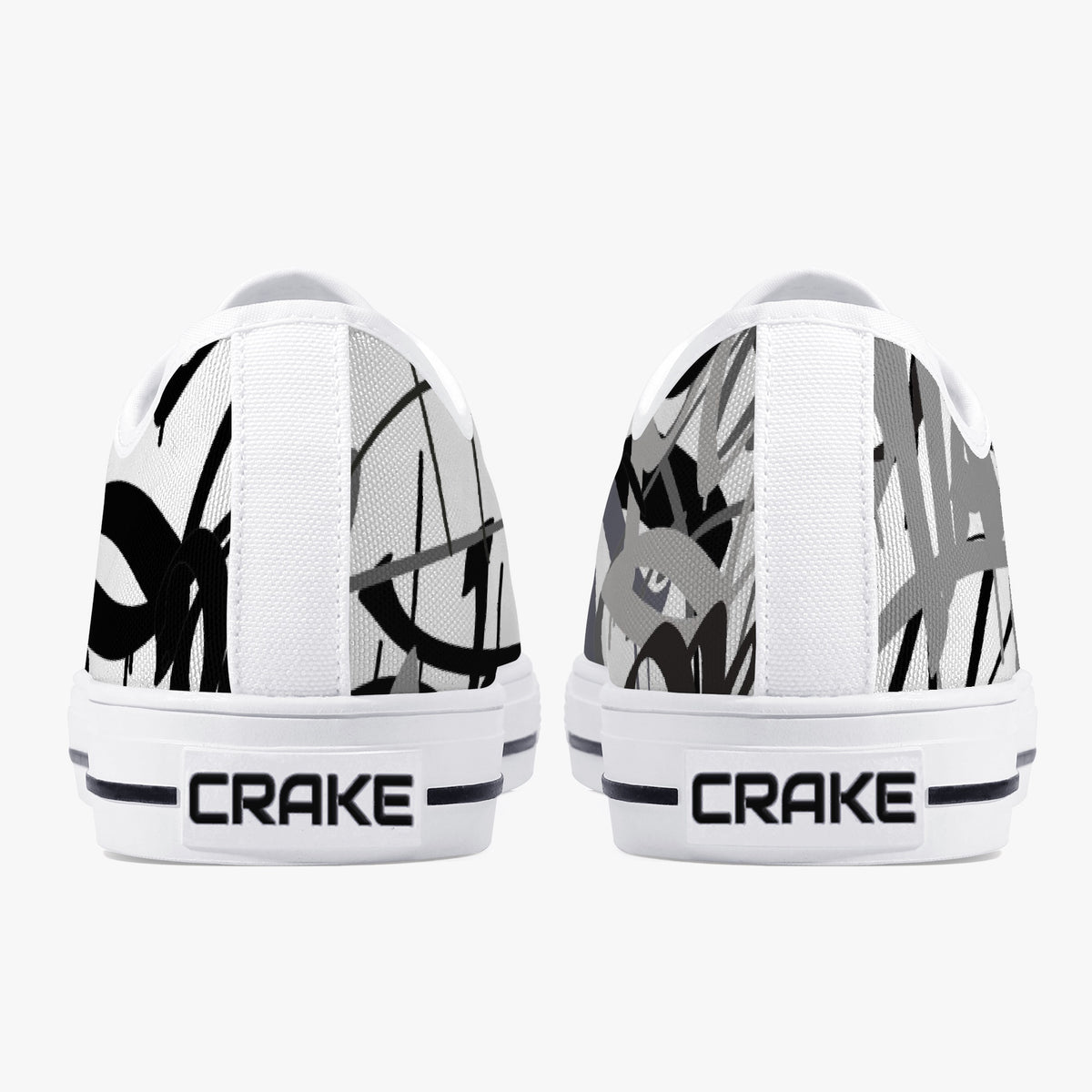 Crake Low Top Sapporo laced custom prints canvas shoes