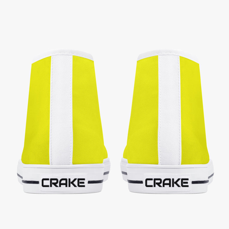 Crake High Top Lemon laced high top plain color canvas shoes at RM MYR289