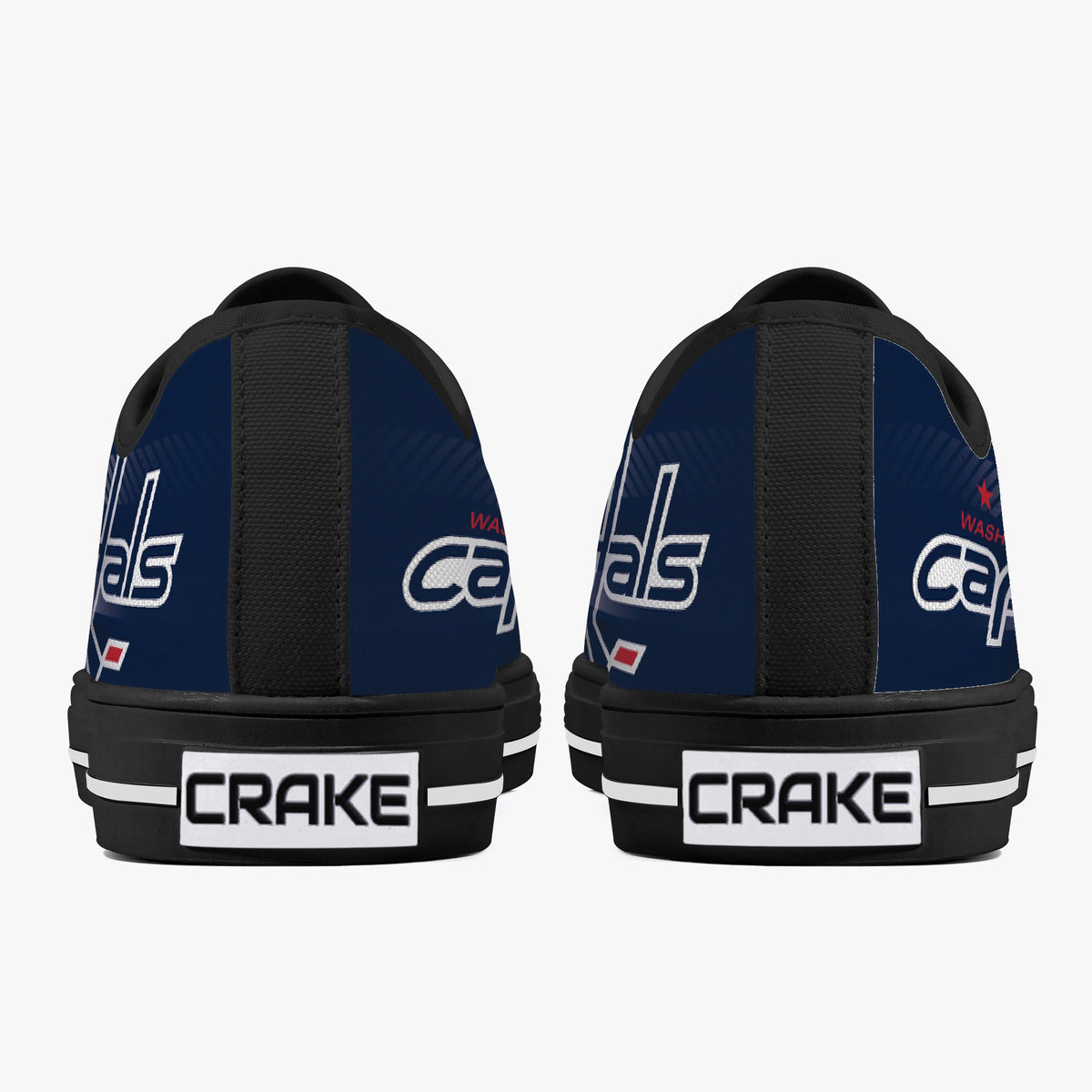 Crake Low Top Capitals laced custom prints canvas shoes