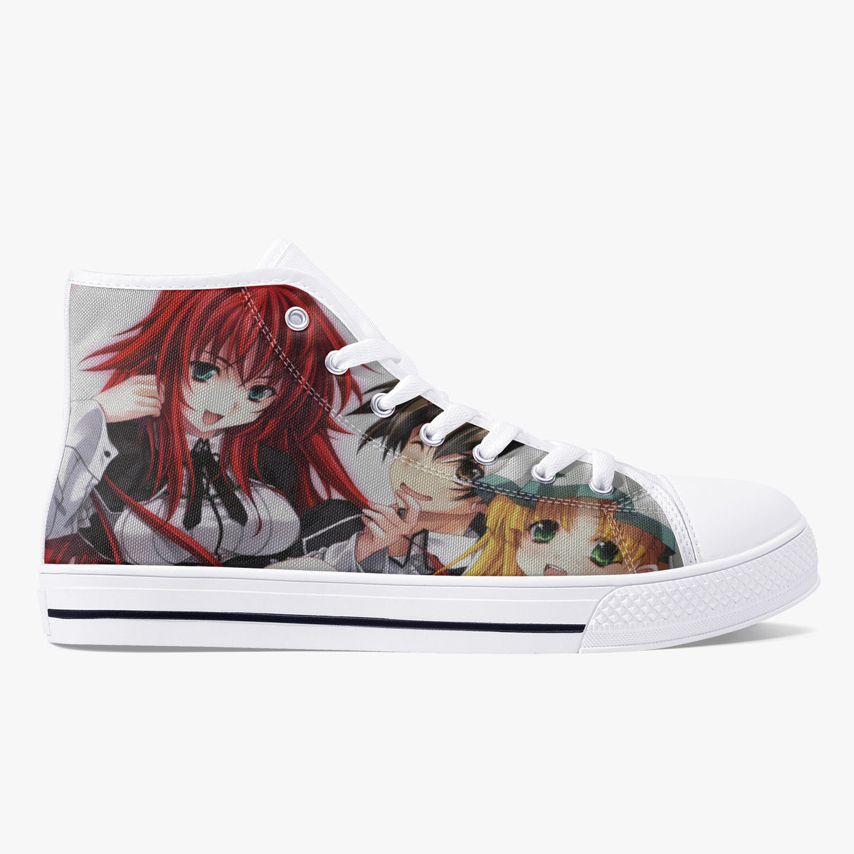 Crake High Top Japanese Anime laced custom prints canvas shoes