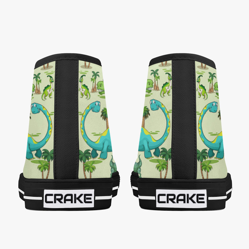 Crake High Top Dinosaur Park laced custom prints canvas shoes at RM MYR289
